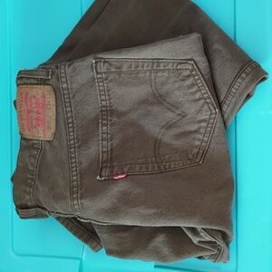 Levi's 550 34x34 olive green jeans